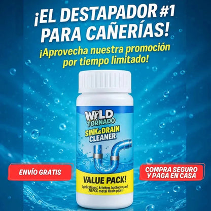 Wild Tornado™ Destapador y Limpiador de Cañerías