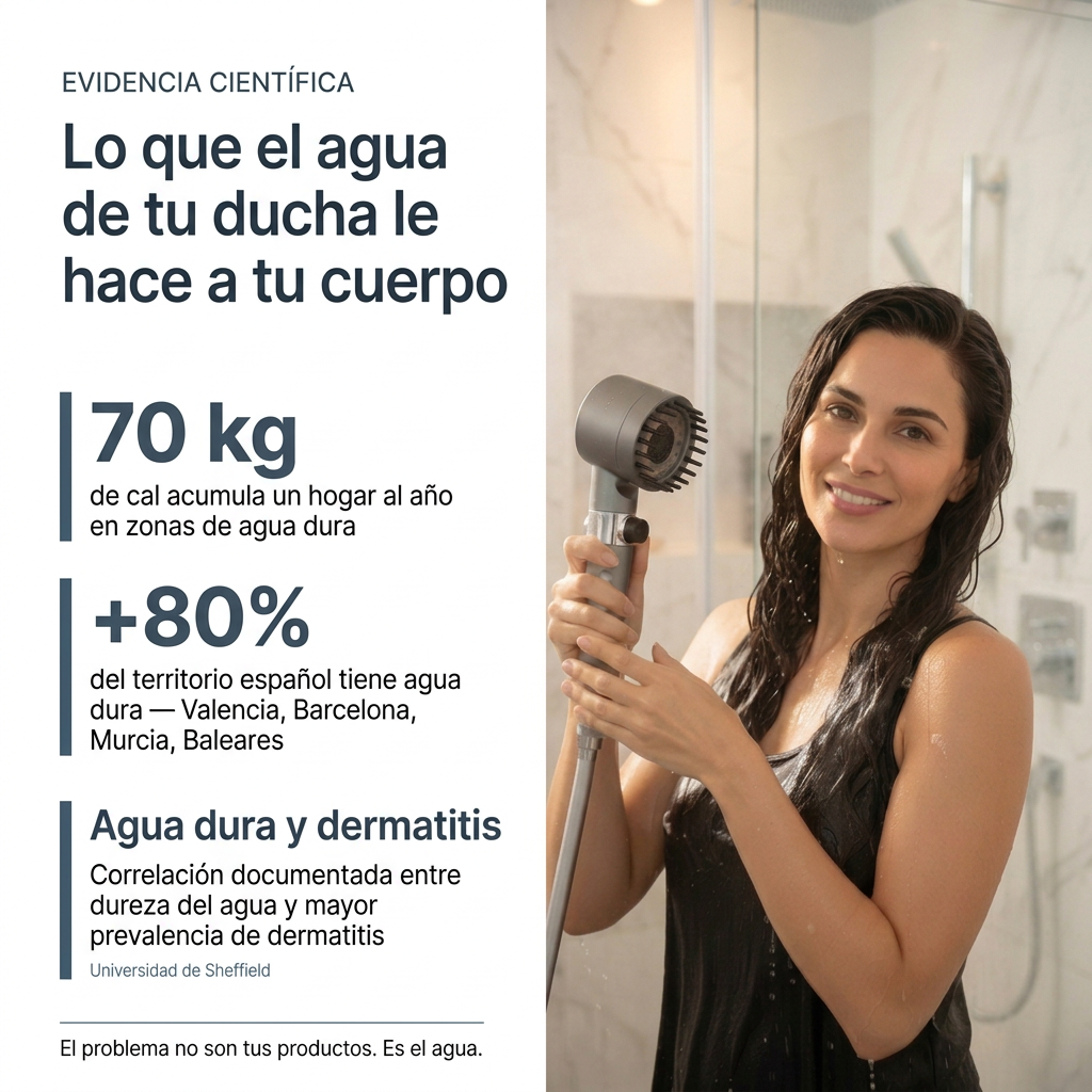 Aquapure Cabezal de Ducha con Filtro de 12 Etapas y 4 Modos